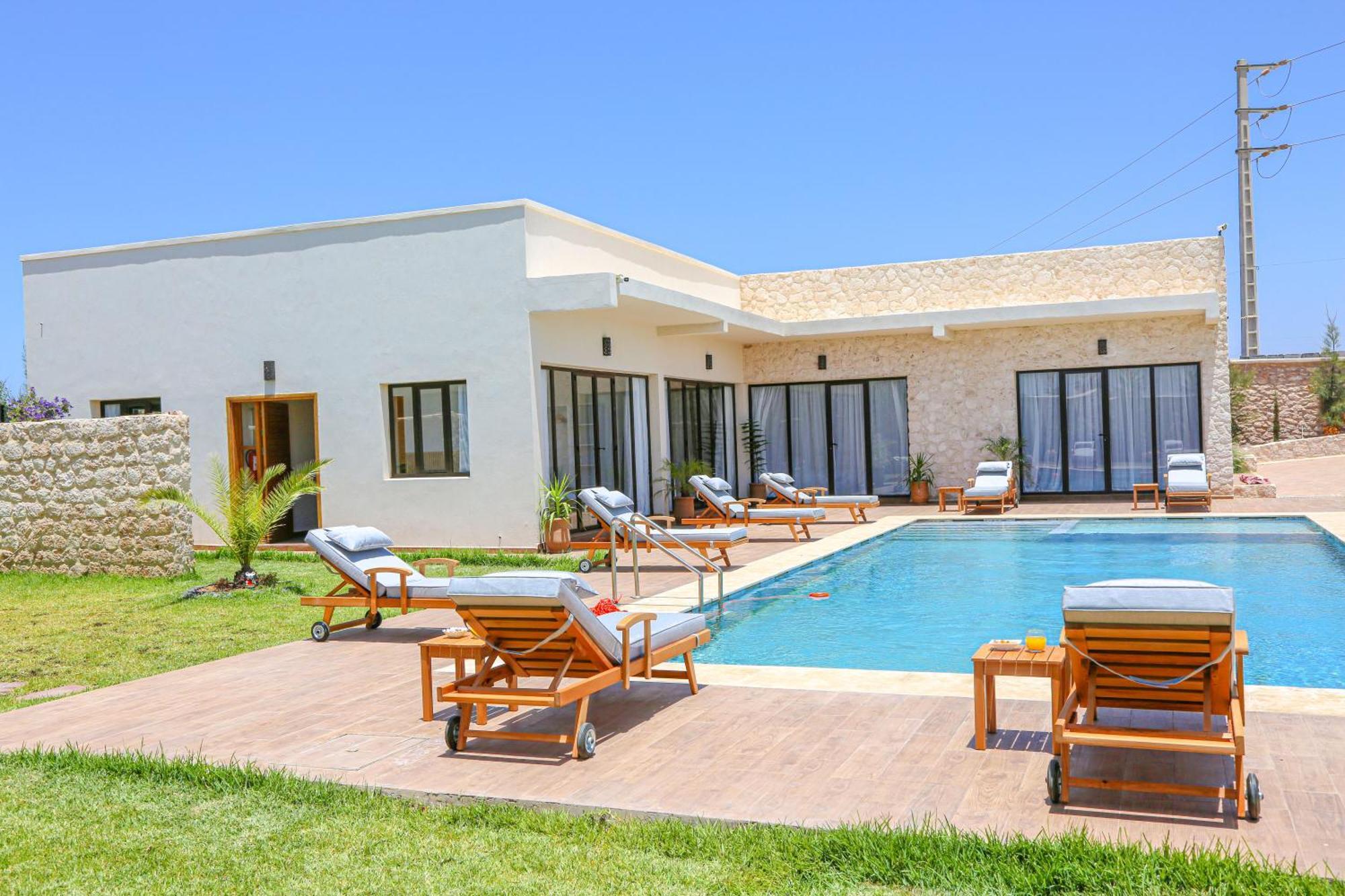 Villa La Rose Bleue - Residence Hoteliere Avec Piscine - Essaouira Esterno foto